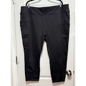 Carhartt Force Fitted Black Utility Crop Leggings BN5321-W Womens 2X Plus Size